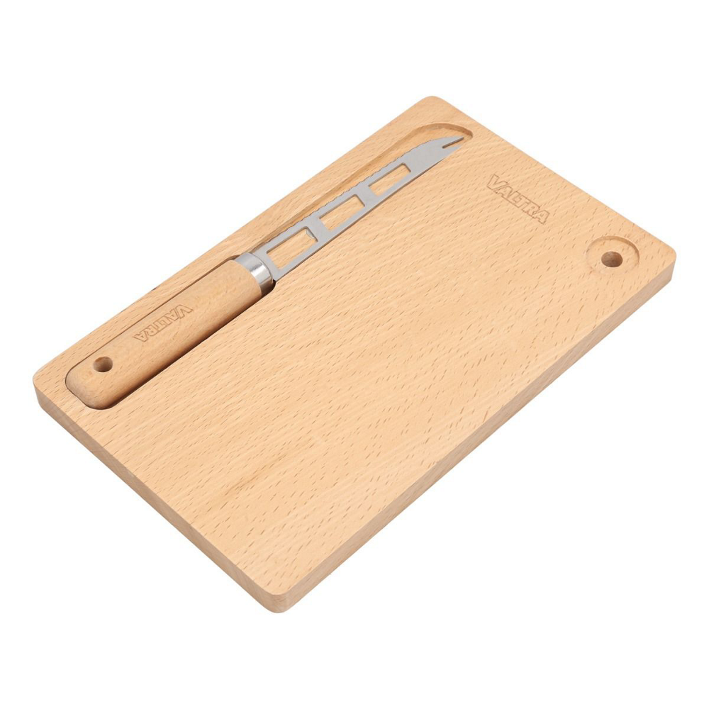 Деревянная разделочная доска Valtra с ножом для сыра