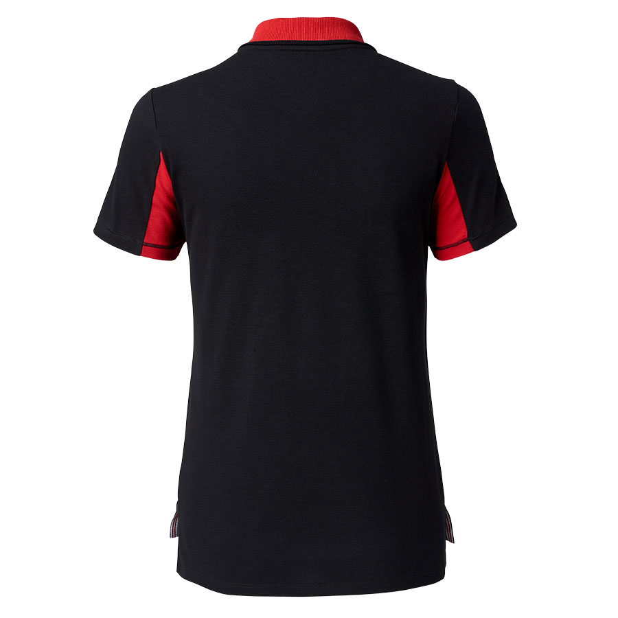 Женская черная рубашка поло
