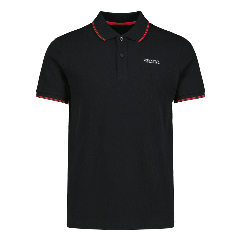 Мужская рубашка поло Valtra, чёрная